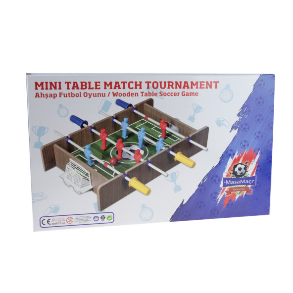 Oyuncak Masa Maçı Mini Langırt Ahşap 2 Kişilik - Resim 2