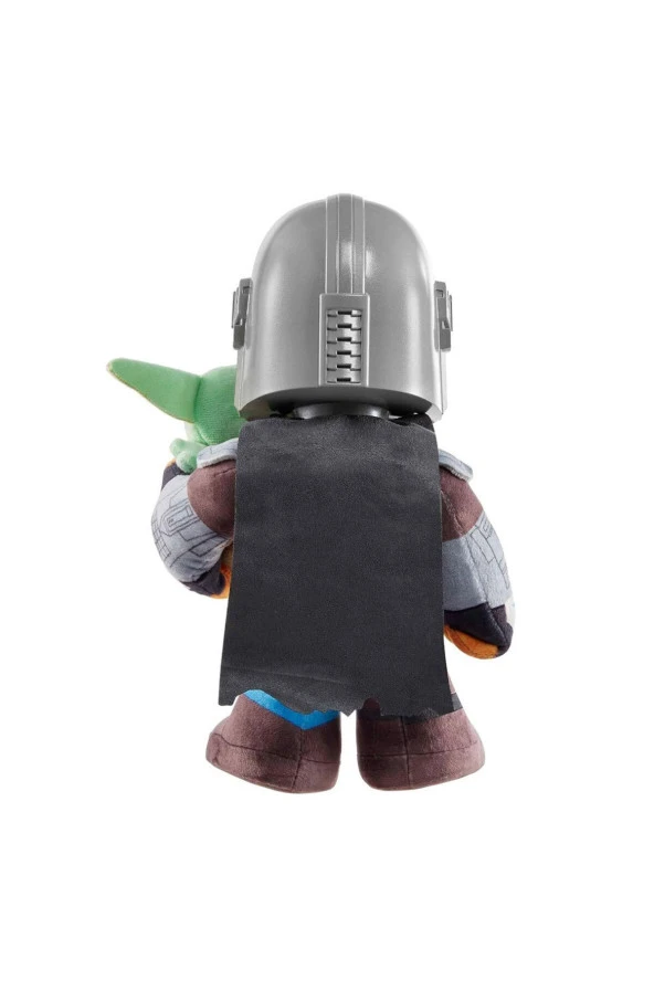 Star Wars Mandalorian Sesli Pelüş Figür HNT52 - Resim 4