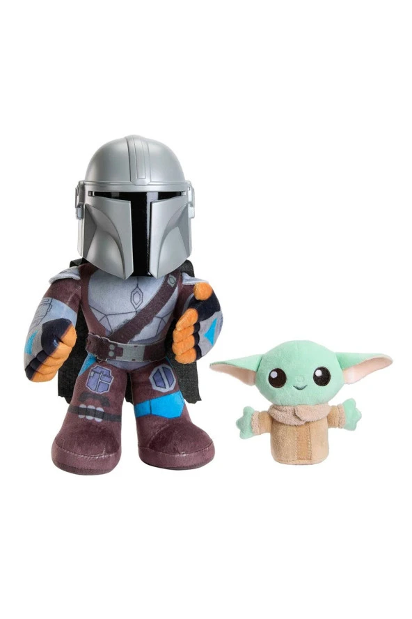 Star Wars Mandalorian Sesli Pelüş Figür HNT52 - Resim 6