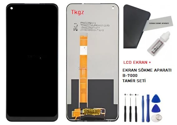 Oppo A55 Lcd Ekran Dokunmatik Orijinal Kalite + B-7000 + TAMİR SETİ ürün görseli 1