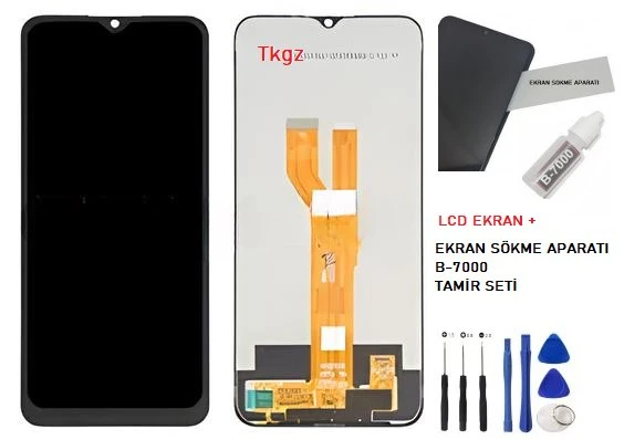 Oppo Realme C21 Lcd Ekran Dokunmatik Orijinal Kalite + B-7000 + TAMİR SETİ ürün görseli 1