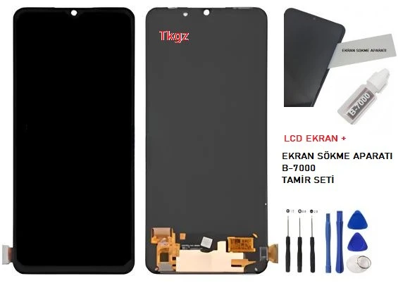 Oppo Reno 3 Lcd Ekran Dokunmatik Orijinal Kalite OLED + B-7000 + TAMİR SETİ ürün görseli 1
