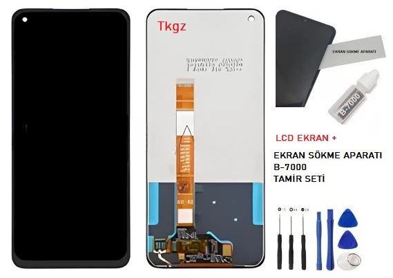 Oppo A72 Lcd Ekran Dokunmatik Orijinal Kalite + B-7000 + TAMİR SETİ ürün görseli 1