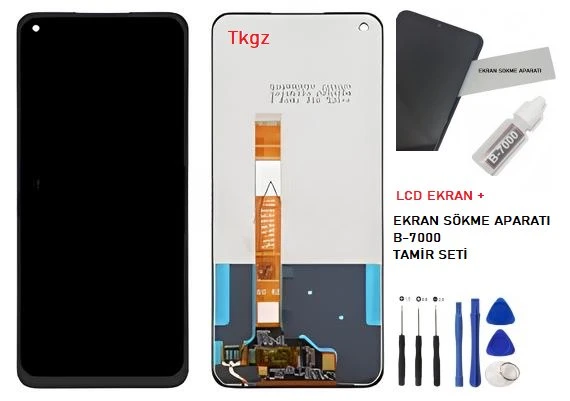 Oppo A52 Lcd Ekran Dokunmatik Orijinal Kalite + B-7000 + TAMİR SETİ ürün görseli 1