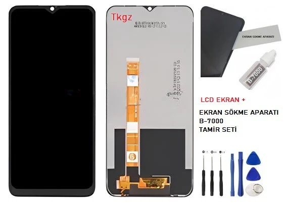 Oppo Realme 3İ Lcd Ekran Dokunmatik Orijinal Kalite + B-7000 + TAMİR SETİ ürün görseli 1