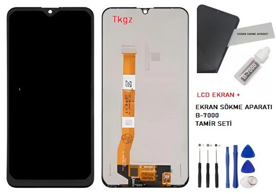Oppo Realme C2 Lcd Ekran Dokunmatik Orijinal Kalite + B-7000 + TAMİR SETİ ürün görseli 1