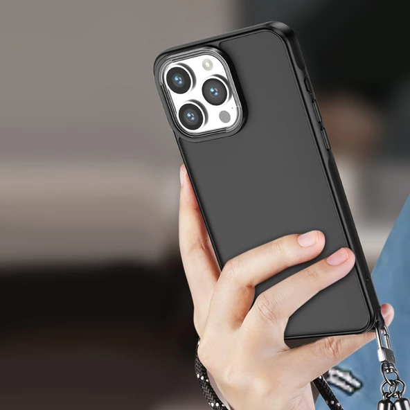 iPhone 15 Pro Max Kılıf Elegant Seri Silikon Kapak - Resim 9