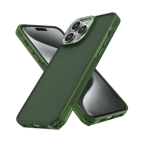 iPhone 15 Pro Max Kılıf Elegant Seri Silikon Kapak - Resim 12