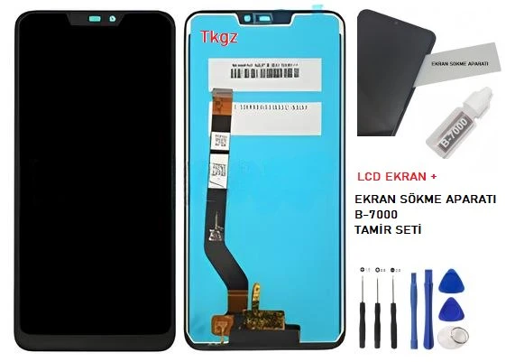 Honor 8C Lcd Ekran Dokunmatik Orijinal Kalite + B-7000 + TAMİR SETİ ürün görseli 1