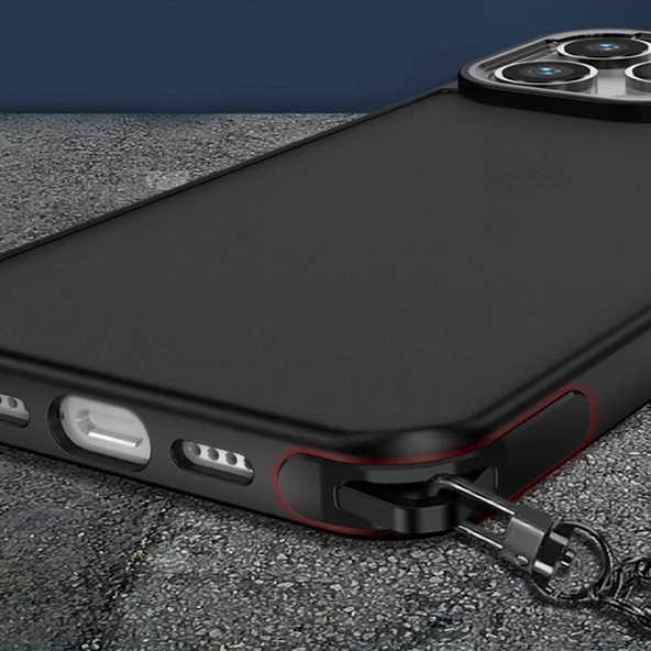 iPhone 15 Pro Max Kılıf Elegant Seri Silikon Kapak - Resim 3