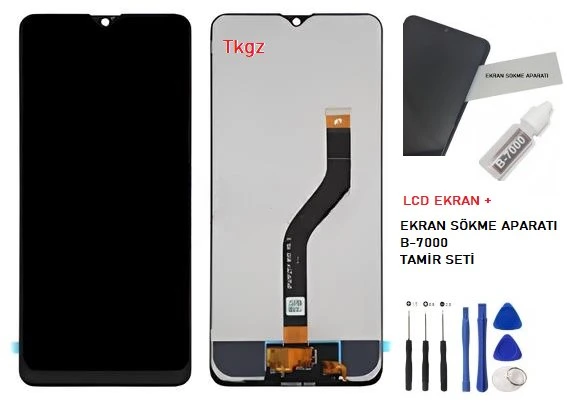 Samsung Galaxy A20S - SM-A207 Lcd Ekran Dokunmatik Orijinal Kalite + B-7000 + TAMİR SETİ ürün görseli 1