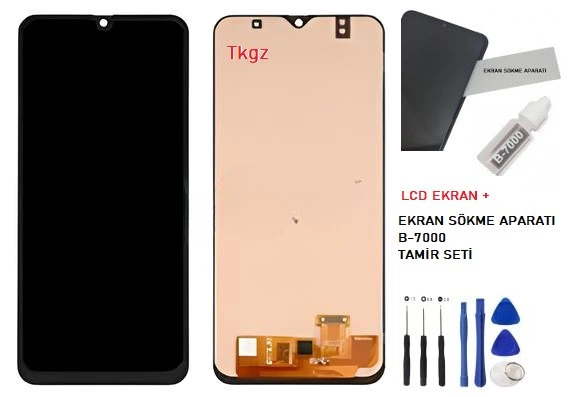 Samsung Galaxy A30 - SM-A305 Lcd Ekran Dokunmatik Orijinal Kalite + B-7000 + TAMİR SETİ ürün görseli 1