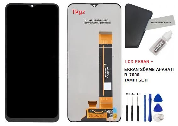Samsung Galaxy M13 - SM-M135 Lcd Ekran Dokunmatik Orijinal Kalite + B-7000 + TAMİR SETİ ürün görseli 1