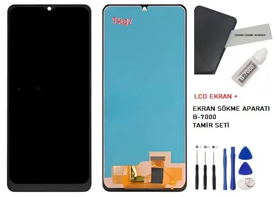 Samsung Galaxy A22 - 4G - SM-A225 Lcd Ekran Dokunmatik Orijinal Kalite + B-7000 + TAMİR SETİ ürün görseli 1