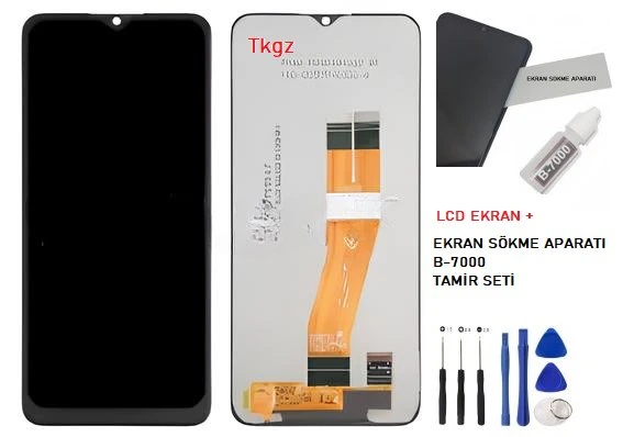 Samsung Galaxy A02S - SM-A037 Lcd Ekran Dokunmatik Orijinal Kalite + B-7000 + TAMİR SETİ ürün görseli 1