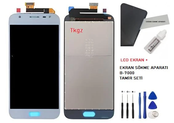Samsung Galaxy J3 PRO - SM-J330F Lcd Ekran Dokunmatik Orijinal Kalite MAVİ + B-7000 + TAMİR SETİ ürün görseli 1