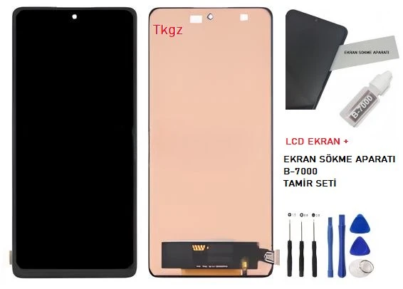 Xiaomi Mİ 11T PRO Lcd Ekran Dokunmatik Orijinal Kalite + B-7000 + TAMİR SETİ ürün görseli 1