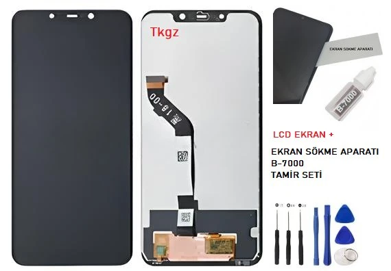 Xiaomi POCO F1 Lcd Ekran Dokunmatik Orijinal Kalite + B-7000 + TAMİR SETİ ürün görseli 1