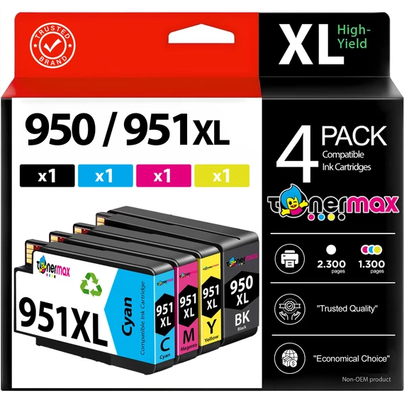 Hp 276dw Muadil Kartuş / Hp 950XL Muadil Kartuş Set ürün görseli 1
