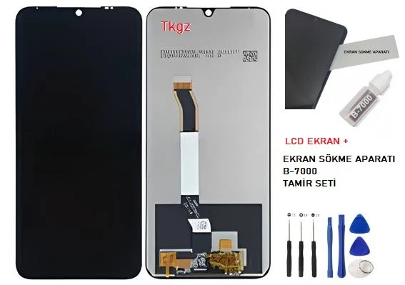 Xiaomi Redmi NOTE 8T Lcd Ekran Dokunmatik Orijinal Kalite + B-7000 + TAMİR SETİ ürün görseli 1