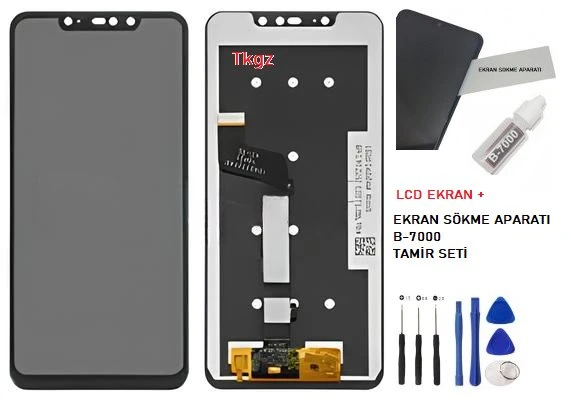 Xiaomi Redmi NOTE 6 PRO Lcd Ekran Dokunmatik Orijinal Kalite + B-7000 + TAMİR SETİ ürün görseli 1
