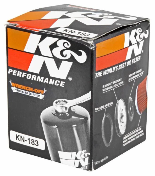 K&N KN-183 2010-2018 Piaggio MP3 300 Uyumlu Yağ Filtresi ürün görseli 1