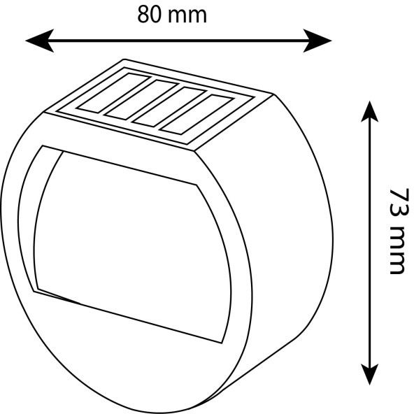 5W QUA 3200K Led Solar Aplik - Resim 6
