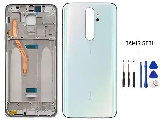 Xiaomi Redmi NOTE 8 PRO FULL Kasa Arka Kapak Takım BEYAZ - TAMİR SETİ ürün görseli 1