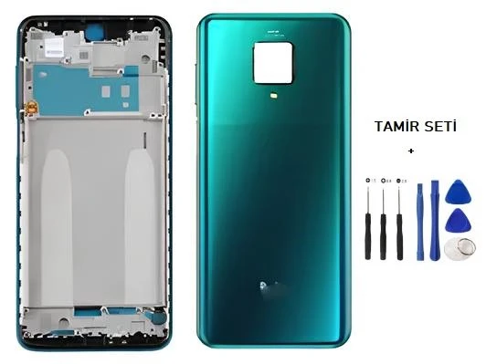 Xiaomi Redmi NOTE 9 PRO FULL Kasa Arka Kapak Takım YEŞİL - TAMİR SETİ ürün görseli 1