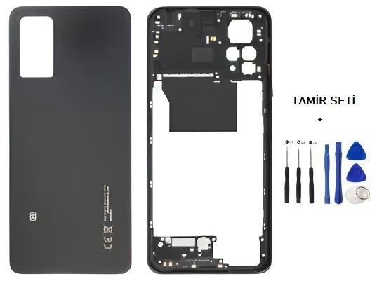 Xiaomi Redmi NOTE 11 PRO  -5G-  FULL KASA Arka Kapak Takım SİYAH - TAMİR SETİ ürün görseli 1