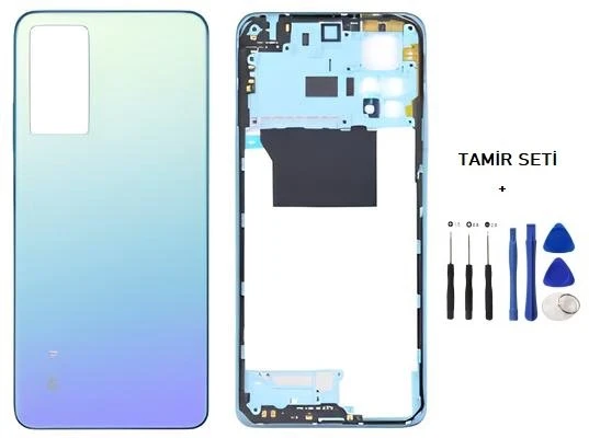 Xiaomi Redmi NOTE 11 PRO  -4G-  FULL KASA Arka Kapak Takım MAVİ - TAMİR SETİ ürün görseli 1