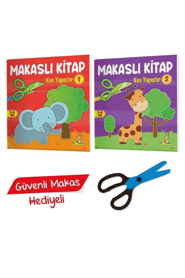 Kes Yapıştır Makaslı Set (makas Hediyeli) ürün görseli 1