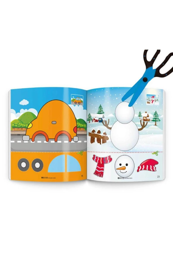 Kes Yapıştır Makaslı Set (makas Hediyeli) - Resim 3
