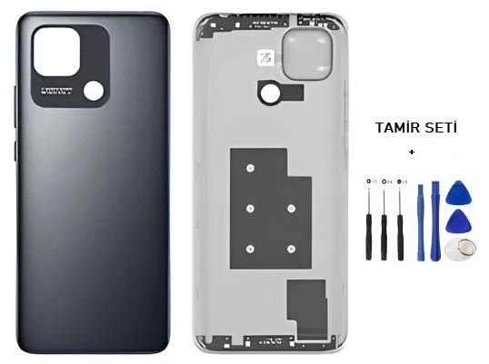 Xiaomi Redmi 10C FULL Kasa Arka Kapak Yan Tuş Takımı SİYAH - TAMİR SETİ ürün görseli 1
