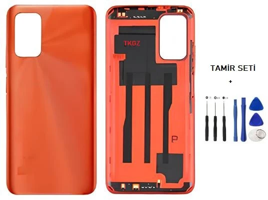 Xiaomi Redmi 9T FULL Kasa Arka Kapak Yan Tuş Takımı TURUNCU - TAMİR SETİ ürün görseli 1