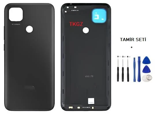Xiaomi Redmi 9C FULL Kasa Arka Kapak Yan Tuş Takımı SİYAH - TAMİR SETİ ürün görseli 1