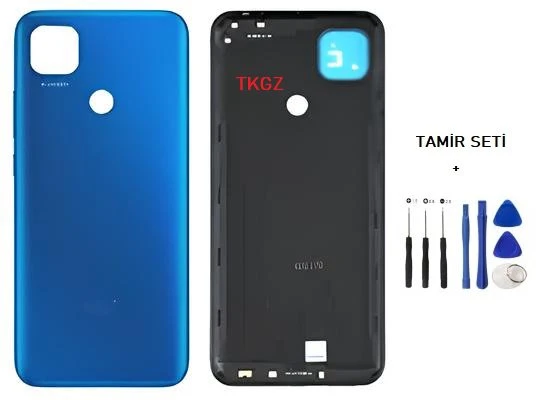 Xiaomi Redmi 9C FULL Kasa Arka Kapak Yan Tuş Takımı MAVİ - TAMİR SETİ ürün görseli 1