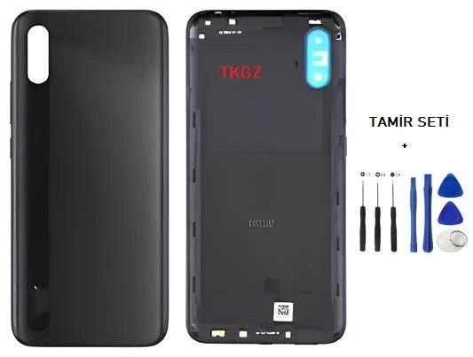 Xiaomi Redmi 9A FULL Kasa Arka Kapak Yan Tuş Takımı SİYAH - TAMİR SETİ ürün görseli 1