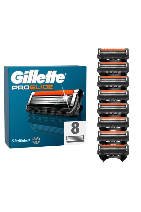 Gillette Fusion5 Proglide 8'Li Yedek Tıraş Bıçağı ürün görseli 1