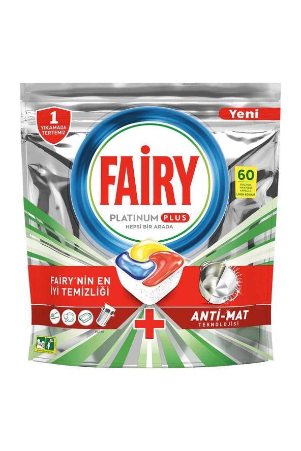 Fairy Platinum Plus Bulaşık Makinesi Tableti 60'lı - Resim 2