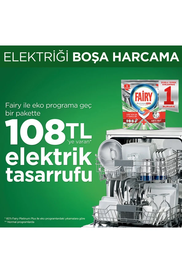 Fairy Platinum Plus Bulaşık Makinesi Tableti 60'lı - Resim 3