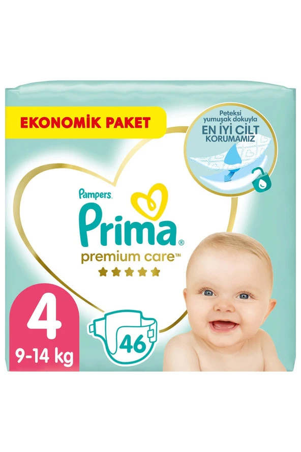 Prima Bebek Bezi  Premium Care 4 Beden 46 Adet ürün görseli 1