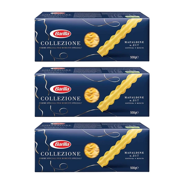 Barilla Mafaldine Makarna 500 gr x 3 Adet ürün görseli 1
