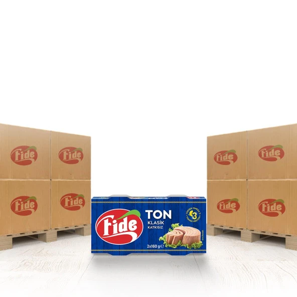Fide Klasik Ton Balığı 2 x 160 Gr x 2268 Paket ürün görseli 1