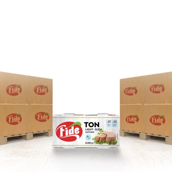 Fide Light Ton Balığı 2 x 160 Gr x 2268 Paket ürün görseli 1