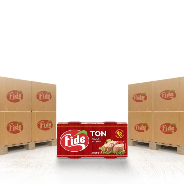 Fide Acılı Ton Balığı 2 x 160 Gr x 2268 Paket ürün görseli 1