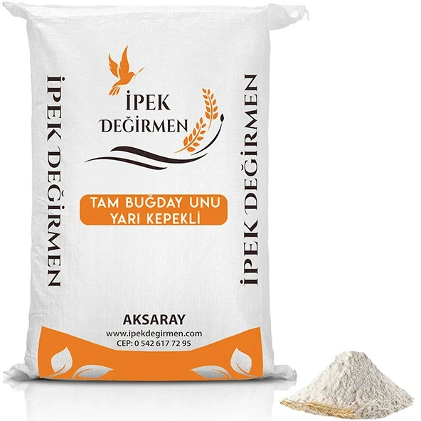 İpek Değirmen Yarı Kepekli Tam Buğday Unu 10 Kg - İşletme Boy ürün görseli 1