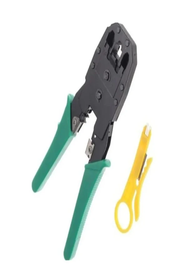 Rj45 Ethernet Rj11 Rj12 Rj45 Telefon Sıkma Çakma Pensesi Cat5 Cat6 Network Pense + Kablo Soyucu ürün görseli 1