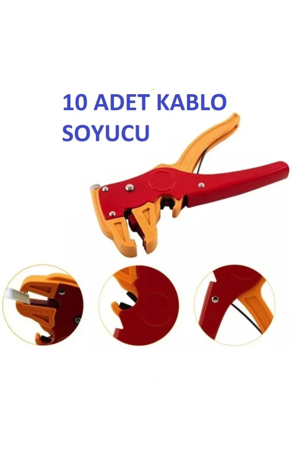 Kablo Sıyırma Pensesi 0.2-6mm Kablo Soyucu Kablo Soyma Pensesi Kablo Sıyırıcı Kesici Pense 10 ADET ürün görseli 1