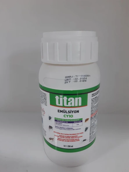 Titan Emülsiyon CY10 Kokulu Haşere Öldürücü | 250 ml ürün görseli 1